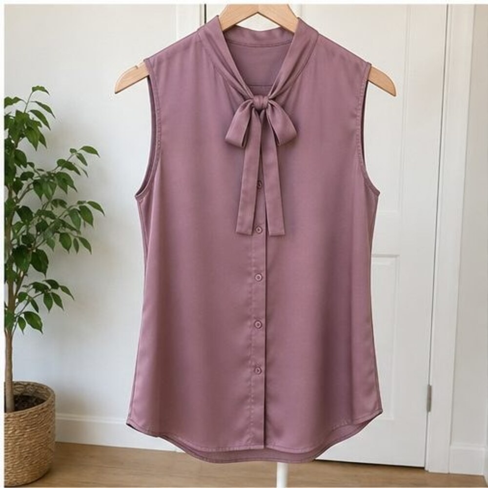 Mauve Smocked Top